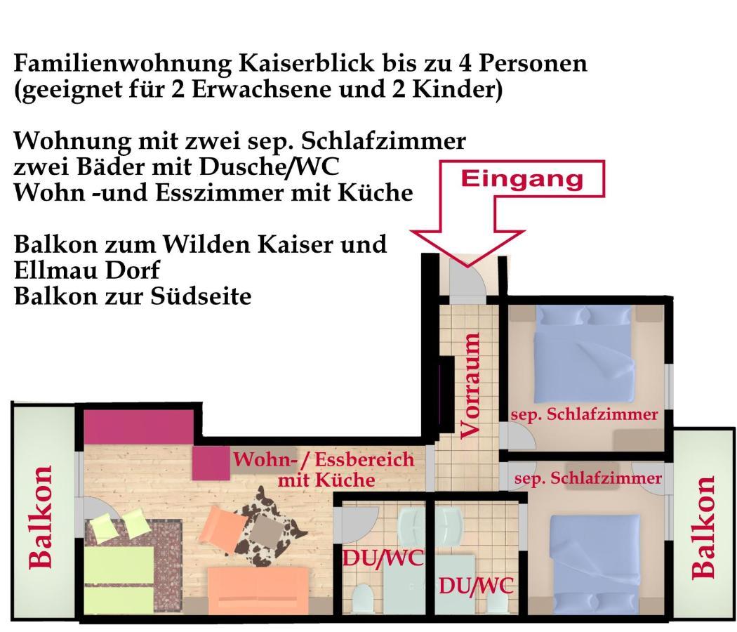 Kaiserapart Ellmau Zentrum Екстериор снимка