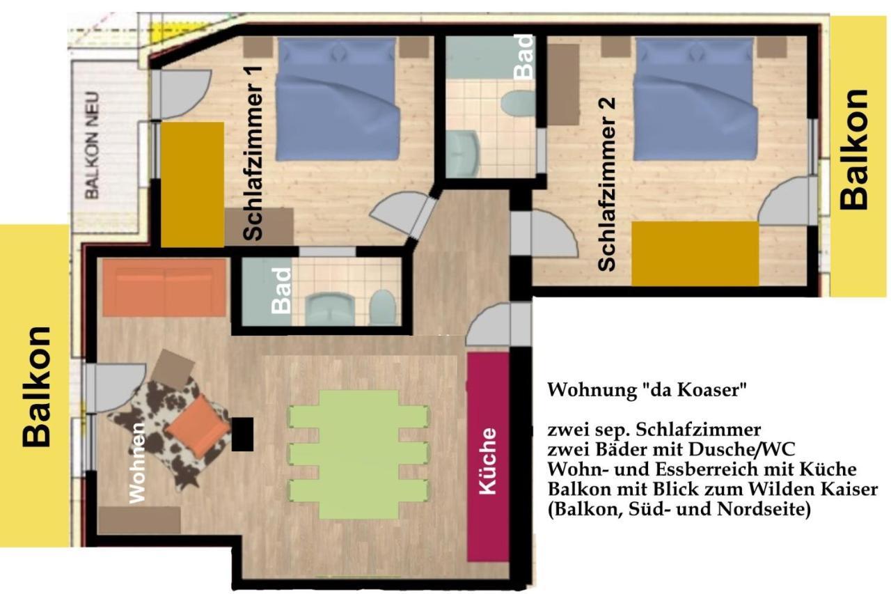 Kaiserapart Ellmau Zentrum Екстериор снимка
