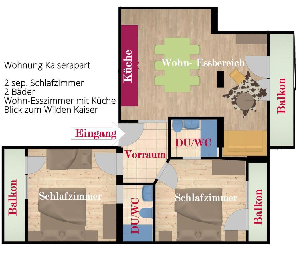 Kaiserapart Ellmau Zentrum Екстериор снимка